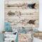 Designart - Ethnic Feathers and Flowers On Native Arrows I - Bohemian & Eclectic Print on Natural Pine Wood